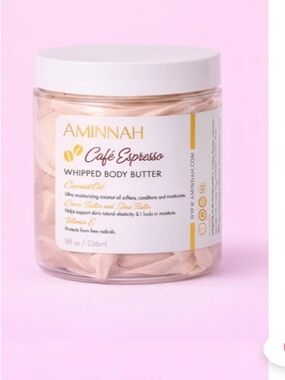 AMINNAH Café Espresso Whipped Body Butter — Pink